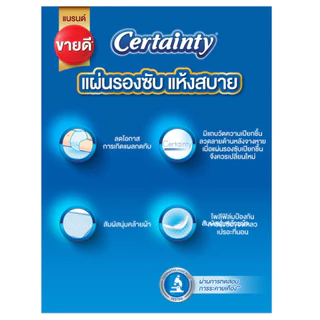 💥ส่งไวทุกวัน💥 Certainty แผ่นรองซับ - 3 ห่อ & 4 ห่อ - ราคาพิเศษ Bed Sheet ไซส์ L (10 แผ่น ต่อ ห่อ)