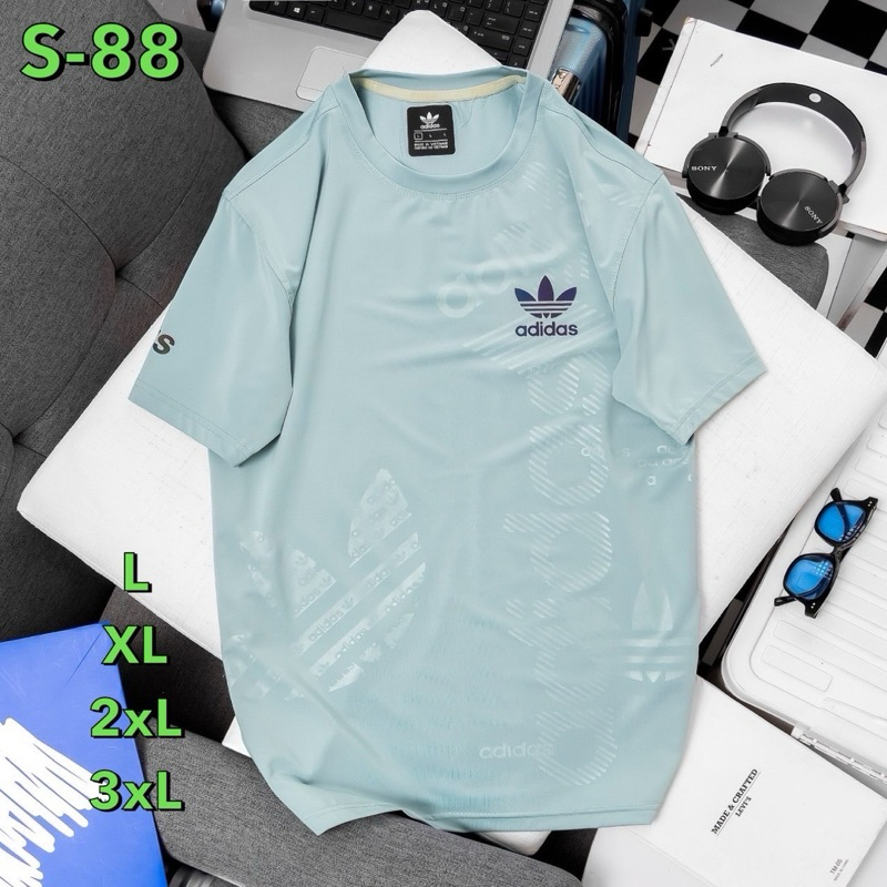 เสือกีฬาผู้ชาย คอกลมแขนสั้น ผ้าลื่นนิ่ม T shirt B6