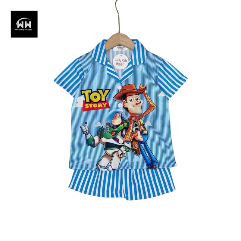 ชุดนอน Toy story ชุดเด็ก แขนสั้น ขาสั้น ลายการ์ตูนน่ารัก