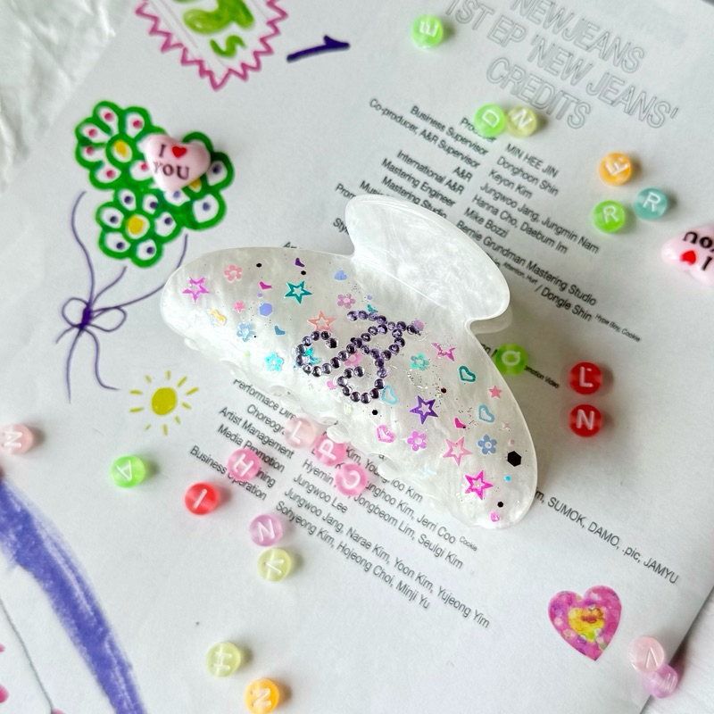 1ORDER⭐ - E-girl กิ๊บติดชื่อ กิ๊บติดเพชร กิ๊บตัวอักษร ตกแต่งแบบ E-girl น่ารักกะจุ๊กกะจิ๊ก