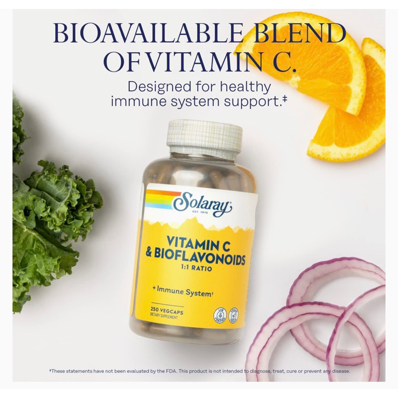 ล็อตใหม่ exp 2028 Solaray วิตามินซี VITAMIN C & BIOFLAVONOIDS - รูปที่ 2