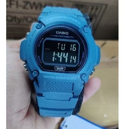 นาฬิกาCasioแท้Standard Digital W-218H-1  W-219  W-201-1B W-217