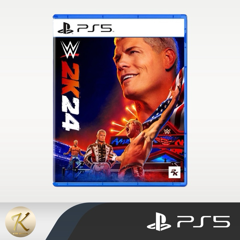 แผ่นเกมส์ PS5 : W2K24 (เกมส์มวยปล้ำ) 📍(มือ1,มือ2) สินค้าพร้อมจัดส่ง