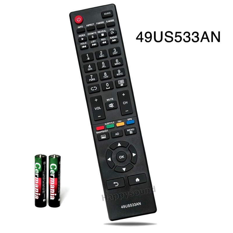 รีโมททีวี LCD/LED ยี่ห้อ Aco natic รุ่น 49US533AN