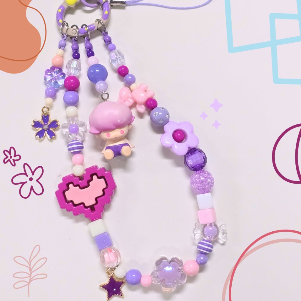 [พร้อมส่ง] Phone charm & Key ring ที่ห้อยโทรศัพท์และพวงกุญแจ Dimoo popbean
