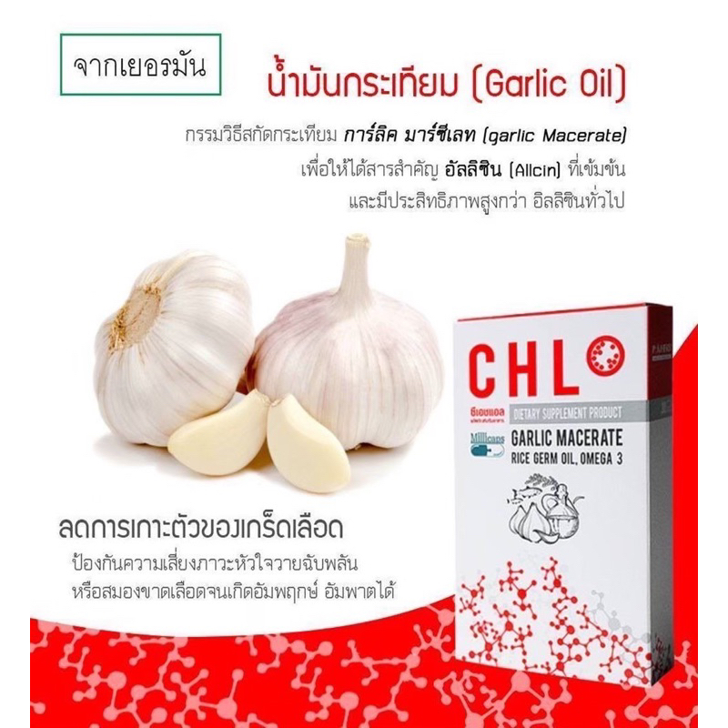 CHL ตัวช่วยหลอดเลือด ช่วยลดอาการมึนหัว วูบ ความดัน ลดไขมันในเลือด