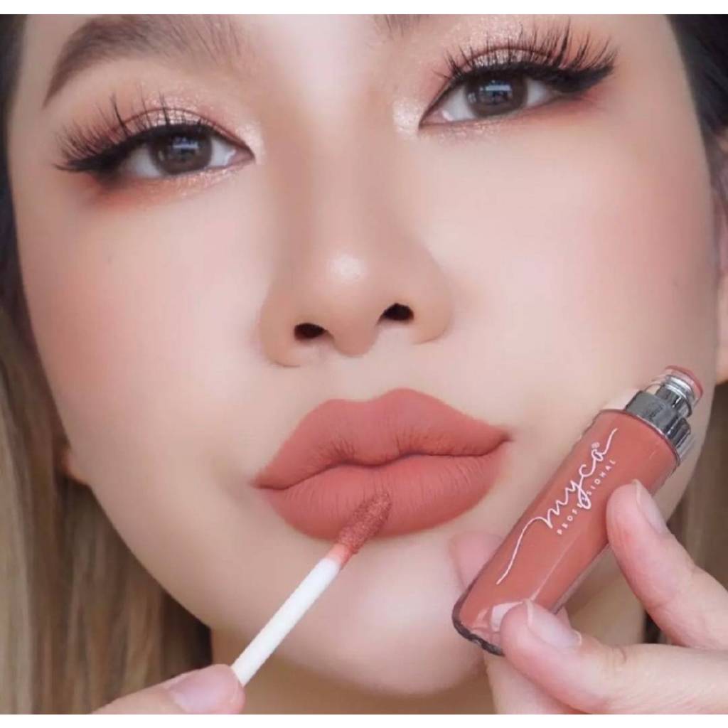 MYCA MATTE เบอร์ M8 ไมก้า ลิปครีมเนื้อแมท ( 1 ชิ้น ) สีส้มอิฐ ติดแน่นทนนาน เกลี่ยง่ายกันน้ำไม่ติดแมส