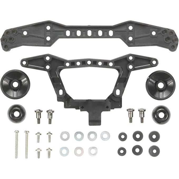 หางหลังคาบอน Tamiya 15412 - Carbon Reinforced Rear Double Roller Stay (3 Attachment Points) ของแท้ 1