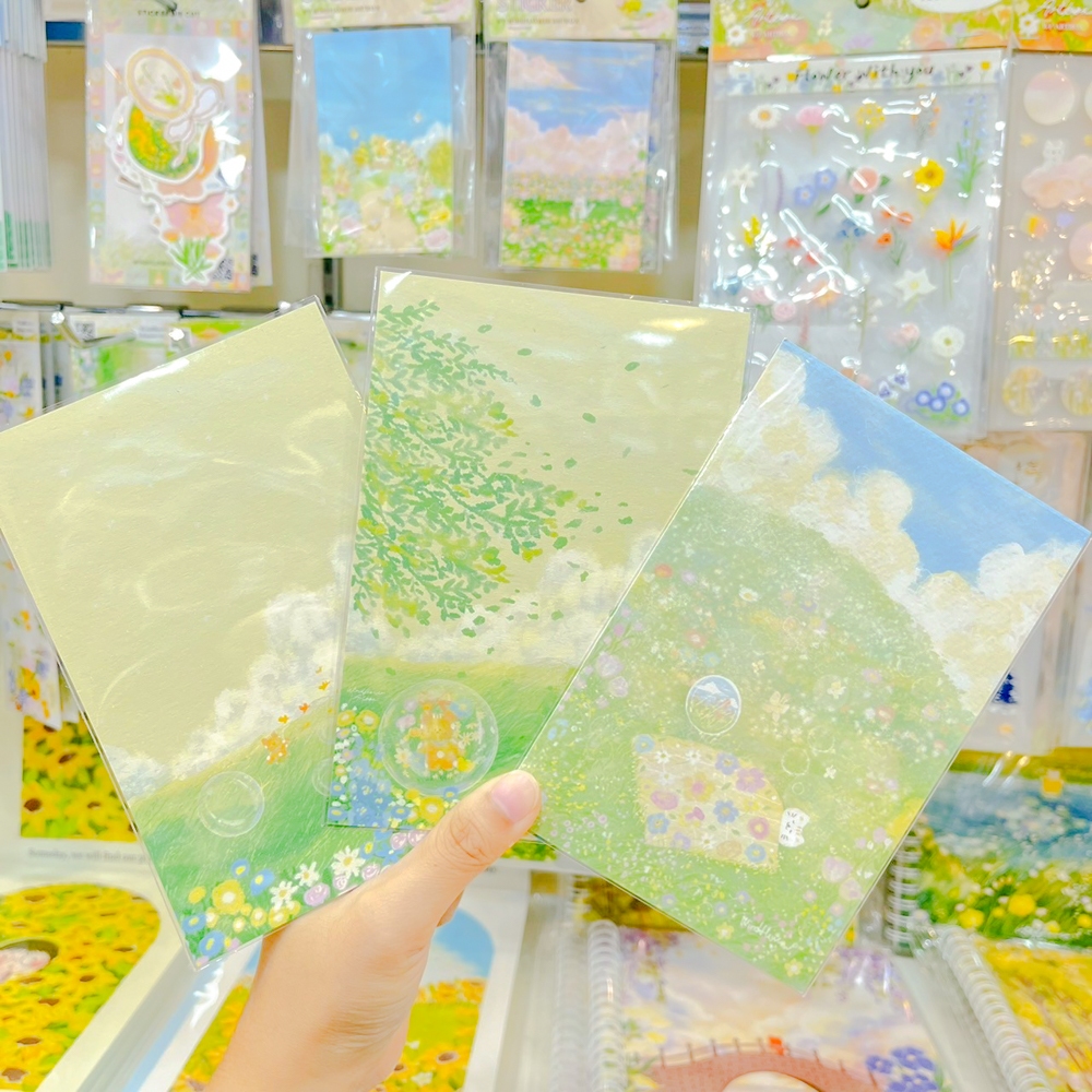 ✨มีลายใหม่นะ✨Postcard โปสการ์ด ภาพวิวทิวทัศน์ธรรมชาติสวยงาม ดอกไม้สวย ๆ [WINDFLOWER] - รูปที่ 5