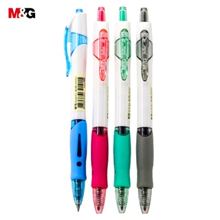 M&G AGP023CQ ปากกาเจล 0.5mm ปากกาเจลกดสีน้ำเงิน ปากกาลูกลื่นแบบกด ปากกาเจลแบบกด สีชัด เส้นคม