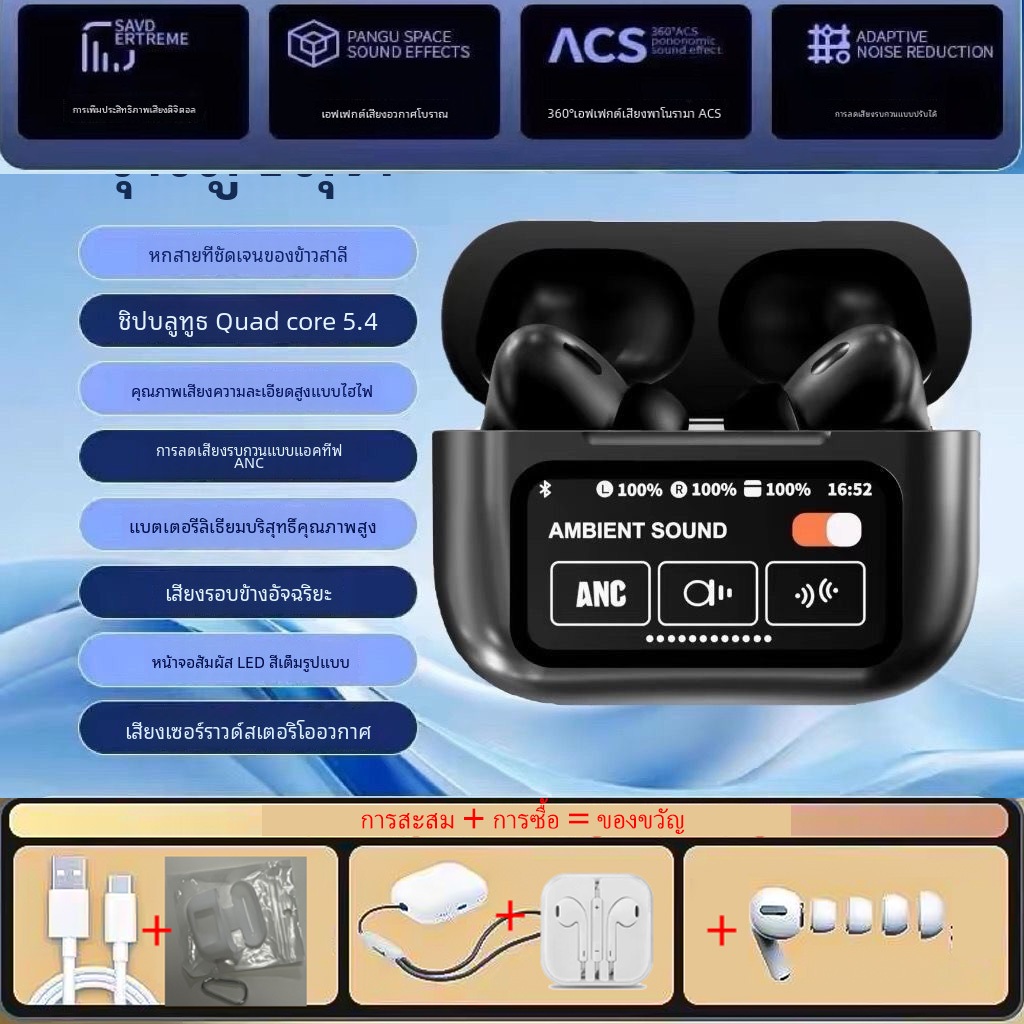 5.4Tws  หูฟังบลูทูธไร้สาย binaural สําหรับเล่นกีฬา