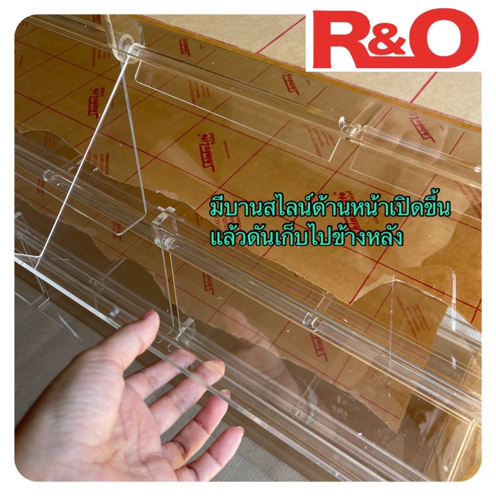 roacrylic ตู้อะคริลิคใส ตู้โชว์โดนัทและเค้กดีไซน์พรีเมี่ยม รุ่น 3 ชั้น มีฝาปิด-เปิด สีใส มี 3 ขนาดให้เลือก - รูปที่ 5