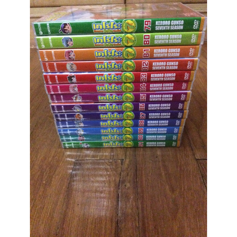 DVD เคโรโระ ซีซัน7 แผ่นแท้(ซีซันสุดท้าย) สะสมเองดูไปไม่ถึงครึ่ง Keroro The Last Season