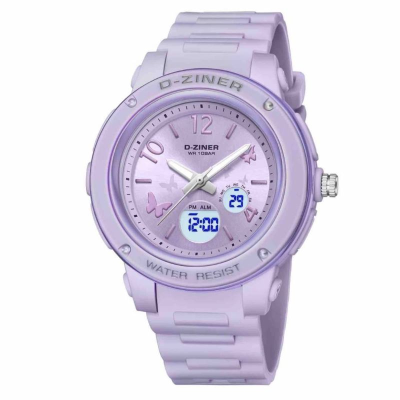 นาฬิกาแบรนด์ D-Ziner แบรนด์แท้ นาฬิกากันน้ำ หน้าจอแสดงผล 2 ระบบ  นาฬิกาสไตล์ Baby-G นาฬิกาผู้หญิง แถมพร้อมกล่องแบรนด์ ราคา ถูกที่สุด ดีลบีเคเค แกลเลอรีภาพที่ 9