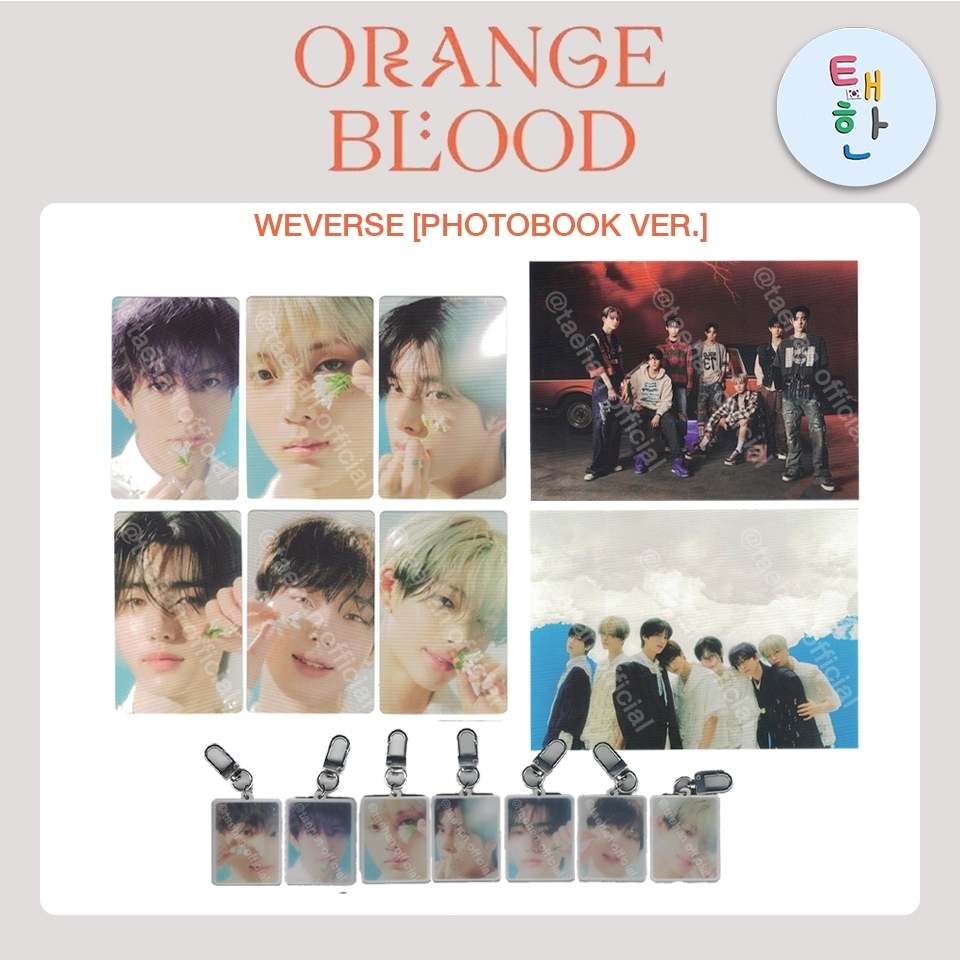 ✅พร้อมส่ง [ENHYPEN] PHOTOCARD EVENT อัลบั้ม ORANGE BLOOD (Weverse Shop POB PHOTOBOOK Ver.)