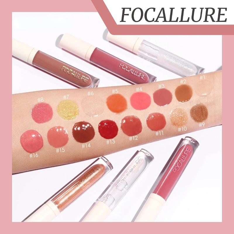 FOCALLURE PLUMPMAX Shimmer ลิกขวิดลิปสติก เนื้อชิมเมอร์ ช่วยลดเลือนริ้วรอย ไม่เหนียว ลิปสติก