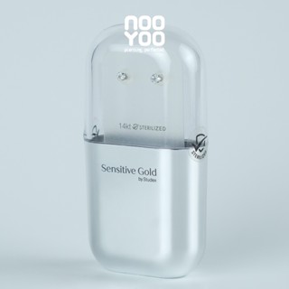 NooYoo ต่างหูสำหรับผิวแพ้ง่าย STERILIZED 14K Tiff. 3x3 mm CZ…