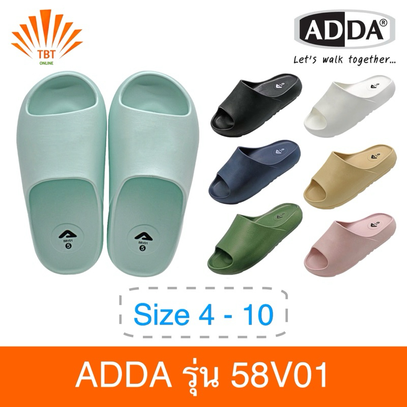 ADDA รองเท้าแตะลำลองแบบสวม รุ่น 58V01 (ไซส์ 4-10)