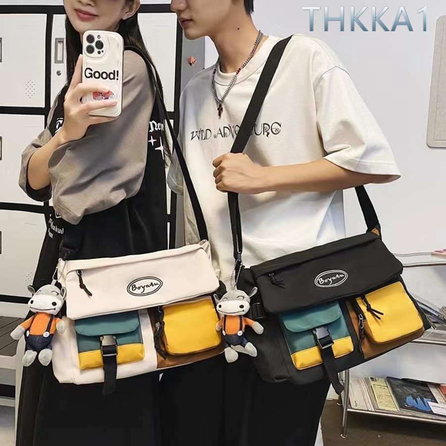 THKKA1-Hot Sale-กระเป๋าสะพายข้างสุดอินเทรนด์ ทันสมัยและใช้งานได้หลากหลาย/ความจุขนาดใหญ่/หลายช่อง กระเป๋าสะพายข้างแบบลำลอ