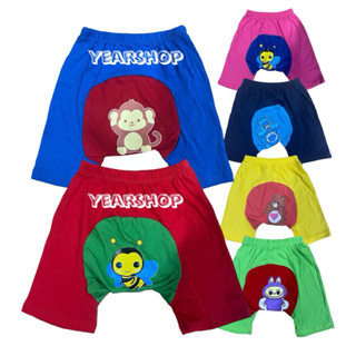 กางเกงต่อเป้าเด็ก กางเกงก้นบาน ขาสั้น ลายการ์ตูนลายสัตว์ ผ้า…