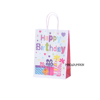 【M&P】 ถุงกระดาษลาย Happy Birthday วันเกิด