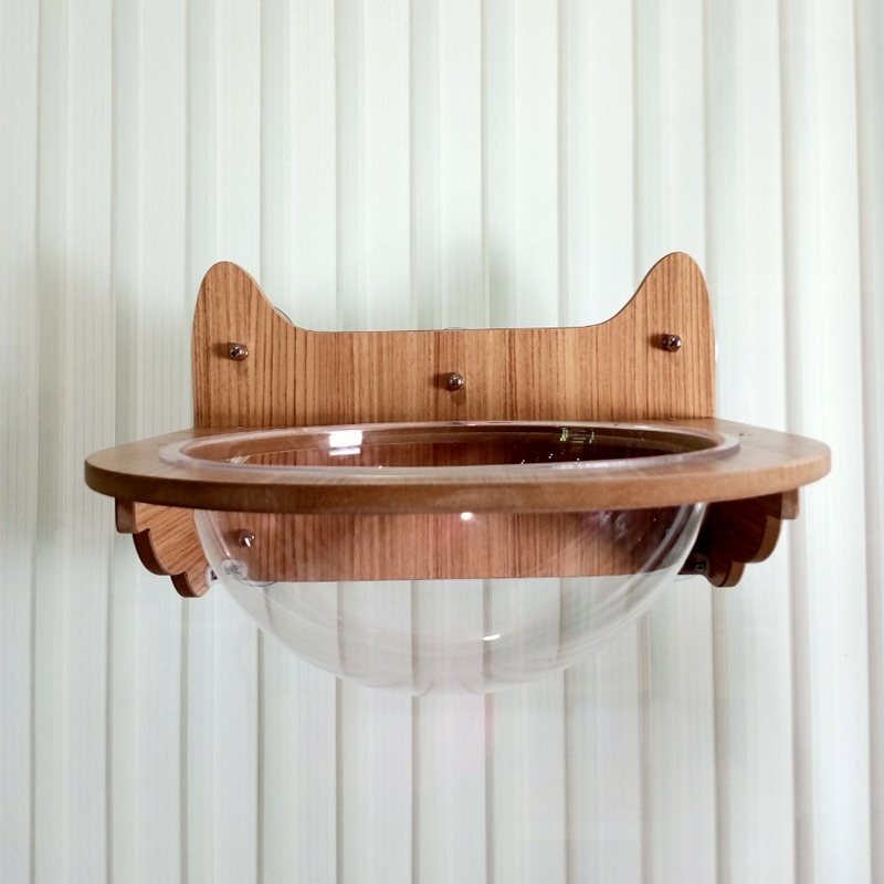 ที่นอนแมวแบบติดกระจก และติดผนัง รูปหูแมว