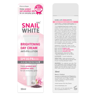 NAMU LIFE SNAILWHITE Brightening Day Cream SPF30/PA+++ 30ml 10SW00691