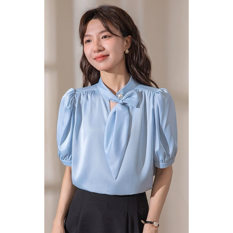 เสื้อทำงานแขนสั้น ผ้าดี