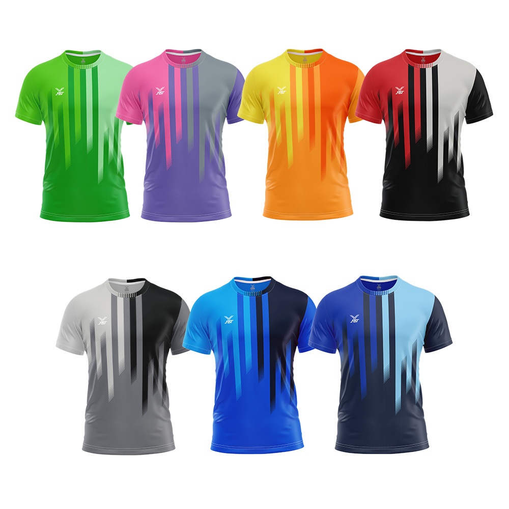 FBT เสื้อฟุตบอลพิมพ์ลาย เสื้อกีฬาคอกลม รหัส A2A236