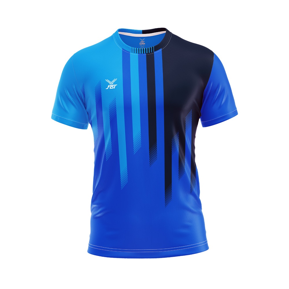 FBT เสื้อฟุตบอลพิมพ์ลาย เสื้อกีฬาคอกลม รหัส A2A236