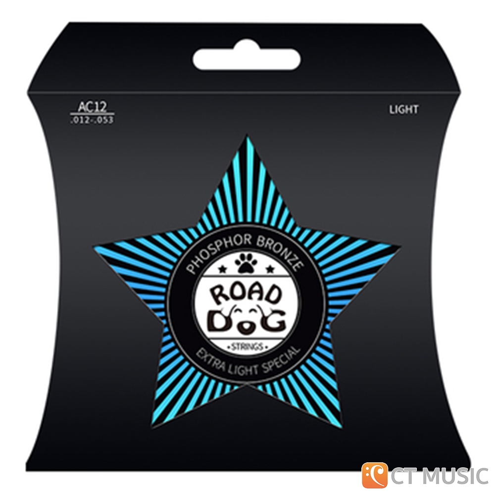 สายกีตาร์โปร่งเคลือบกันสนิม ROAD DOG AC10 / AC11 / AC12 เบอร์ 10,11, 12 Polymer coating Acoustic Guitar Strings ROADDOG ราคา ถูกที่สุด ดีลบีเคเค แกลเลอรีภาพที่ 6
