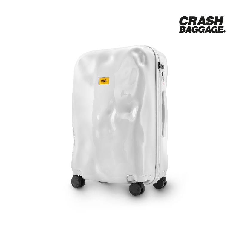 CRASH BAGGAGE กระเป๋าเดินทาง รุ่น TONE ON TONE สีขาว ขนาด 26.8"