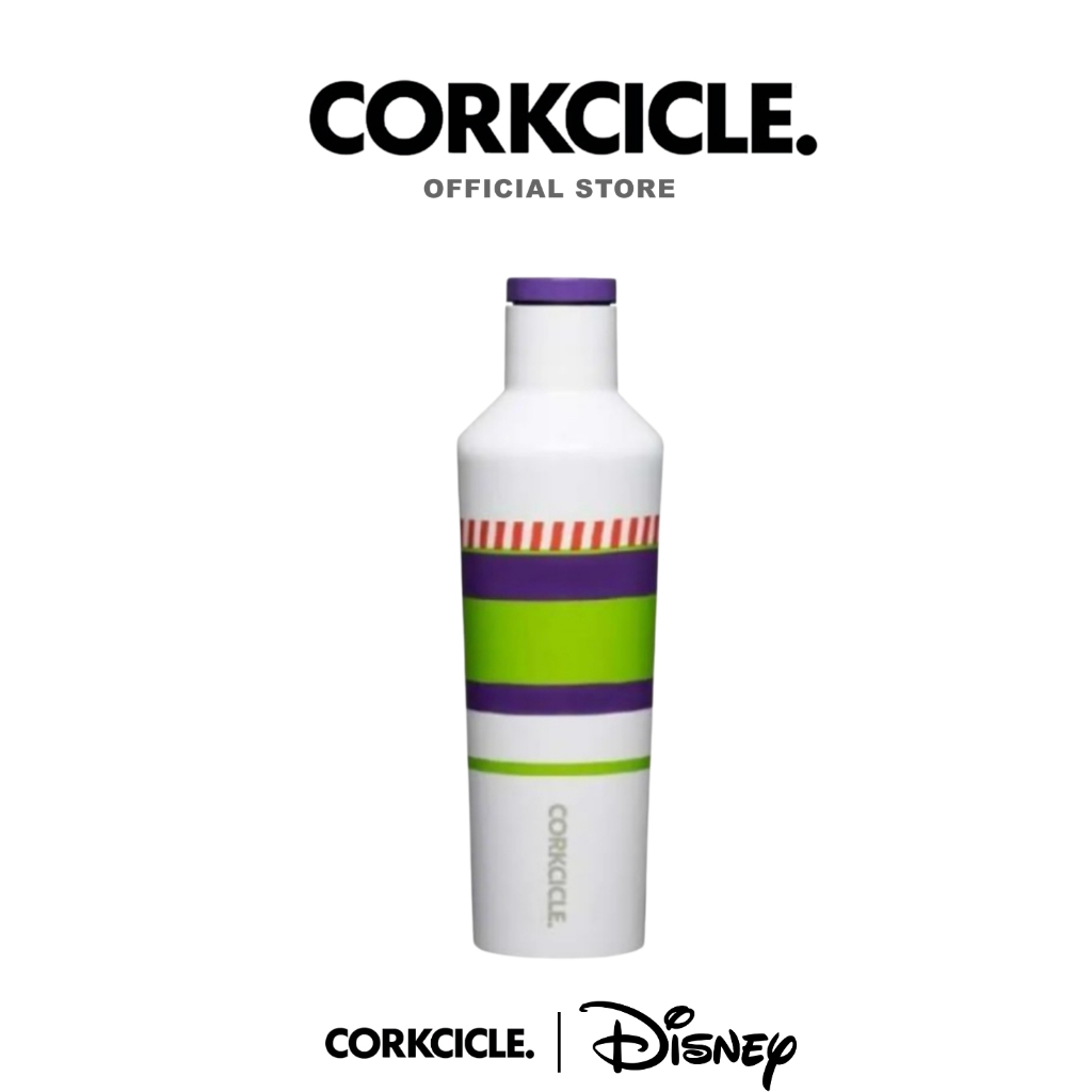 Corkcicle กระบอกน้ำ 16 oz (475 ml) Canteen | Disney D100 Buzz Lightyear ขาว | Keeps Cold เก็บเย็น 25hrs | ขวดน้ําพกพา