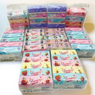 50ห่อ ทิชชู่คละลายนะตัวนี้ ลายน่ารัก หนา 2 ชั้น ทำความสะอาด เช็ดหน้า