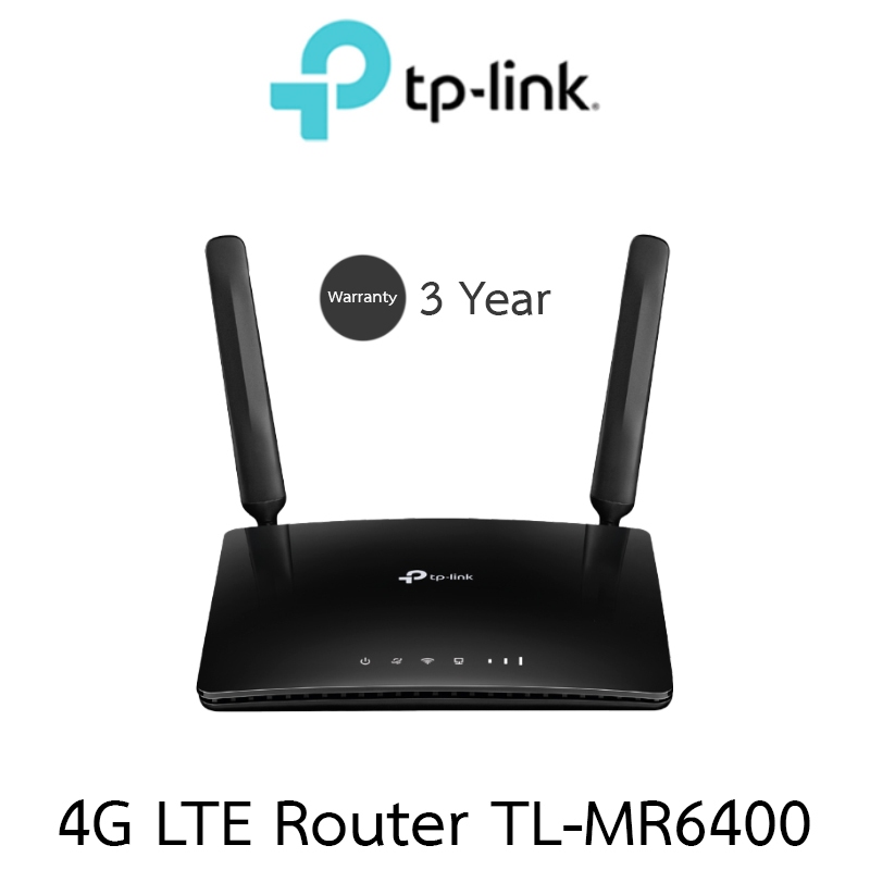 TP-LINK เราเตอร์ใส่ซิม Wireless N 300Mbps 4G Router Wifi รองรับ 4G ทุกเครือข่าย รุ่น TL-MR6400