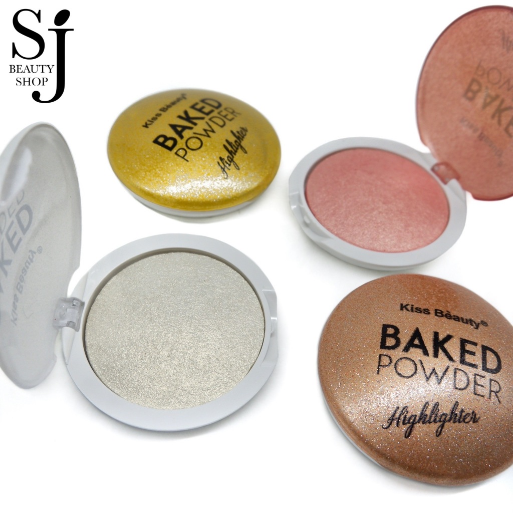 Kiss Beauty Glow Baked Highlighter ไฮไลท์เนื้อคุ้กกี้ เนียนนุ่ม กระจายแสง ผิวโกลว์เข้ากับทุกเฉดสี