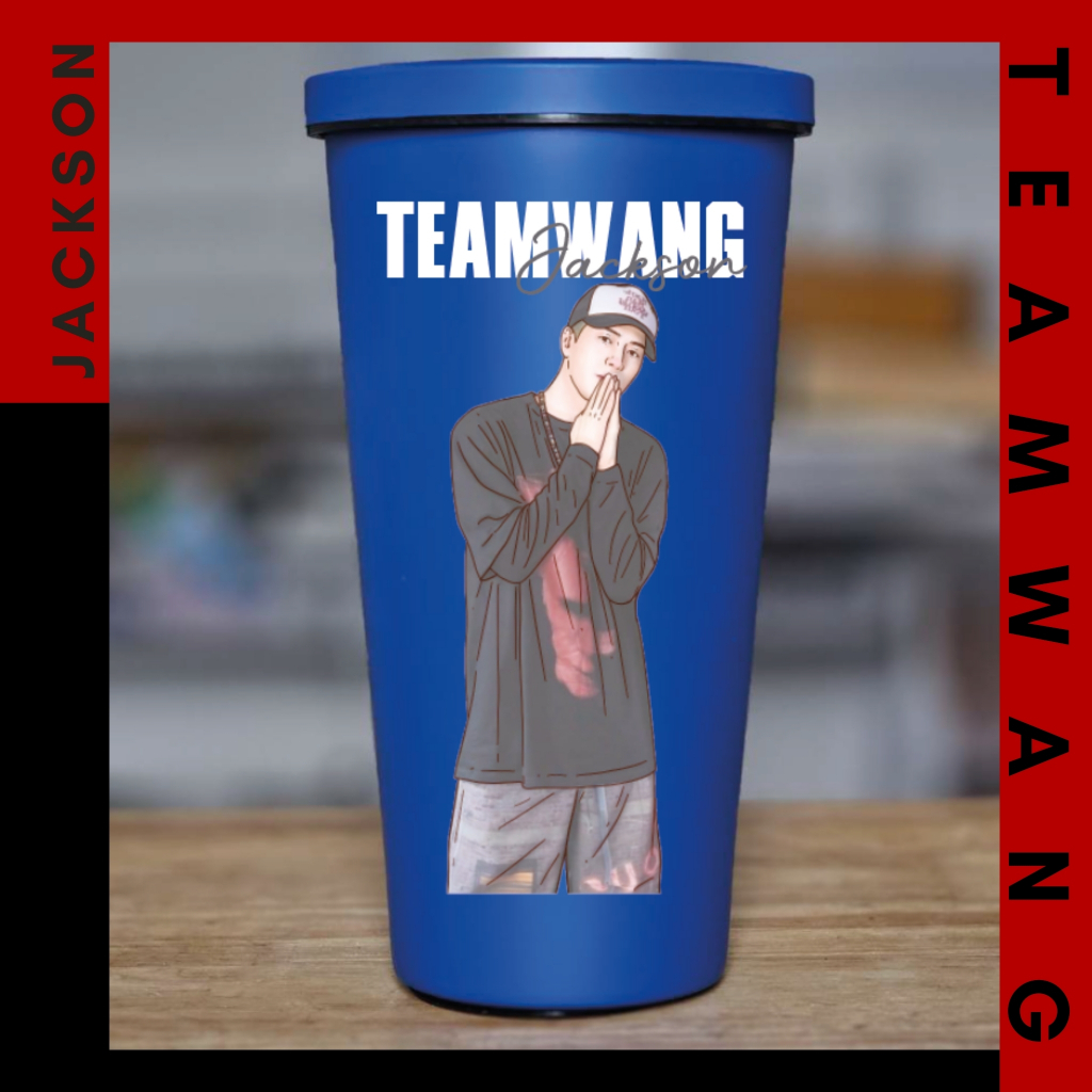 แก้วสกรีน UV รูปวาด Jackson Wang : Got7 : JacksonWang : JacksonWangGot7 : แจ็คซัน : แจ็คซันGot7