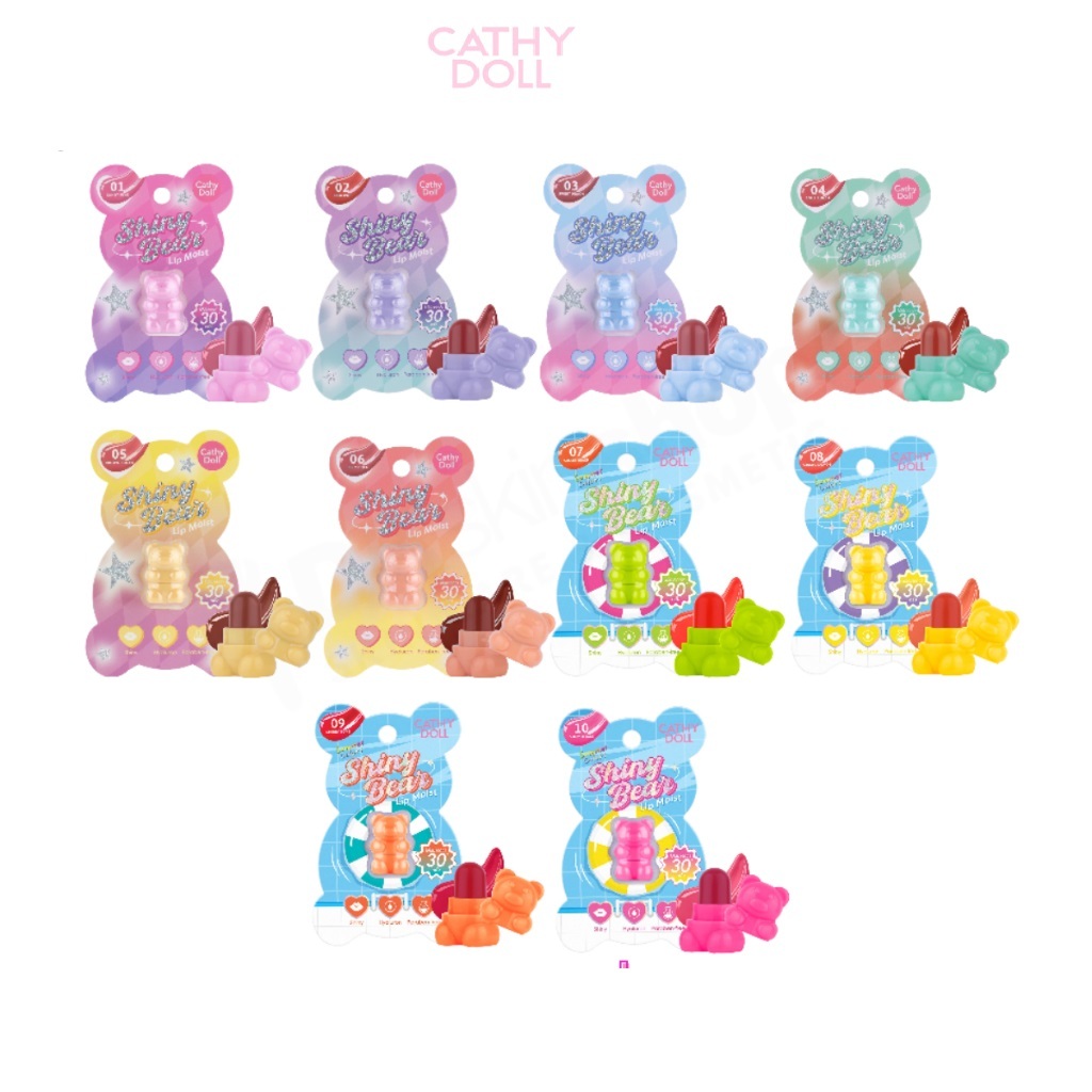 Cathy Doll Shiny Bear Lip Moist 1.1g. เคที่ดอลล์ ไชน์นี่ แบร์ ลิป มอยส์ ลิปหมี 1.1 กรัม