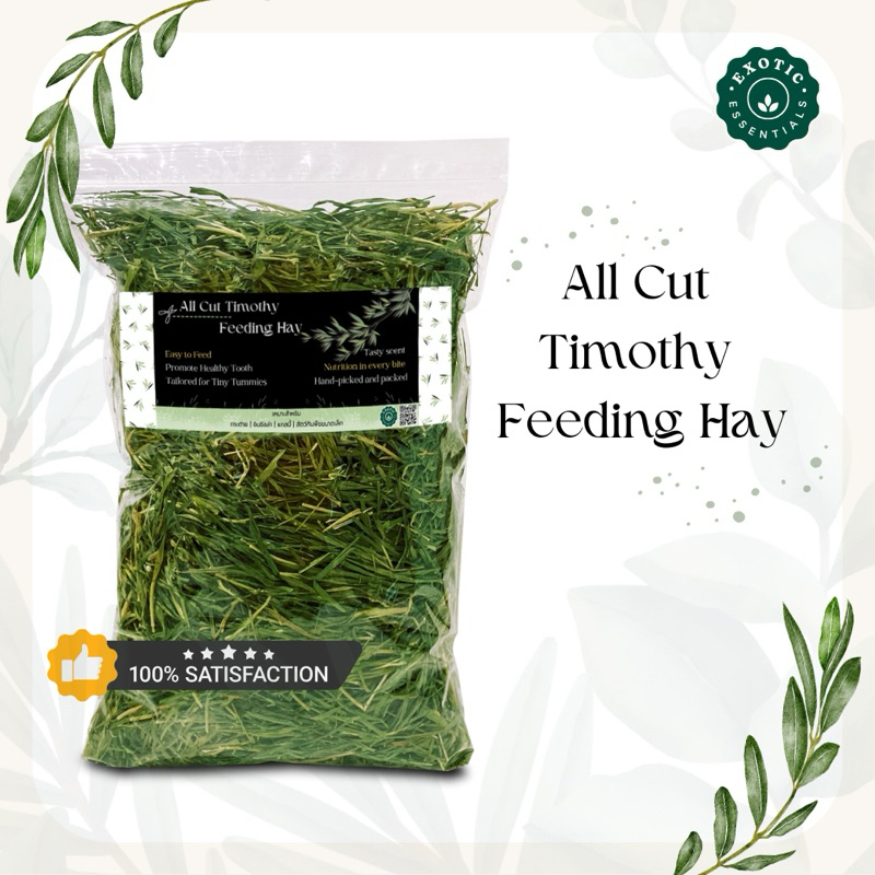 Exotic Essentials 🌿All Cut Timothy Hay หญ้าทิมโมธี สำหรับกระต่าย ชินชิลล่า แกสบี้ แพรรีด็อก