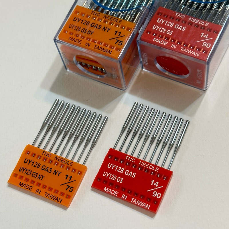 เข็มจักรลา UY128GAS ยี่ห้อ TNC ผลิตไต้หวัน ราคาต่อแผง10เล่ม