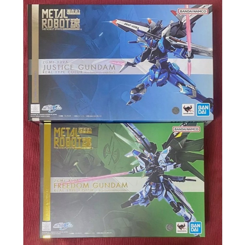 Metal Robot Spirits Side MS Freedom Gundam & Justice Gundam Real Type Color Set (Set 2 กล่อง)