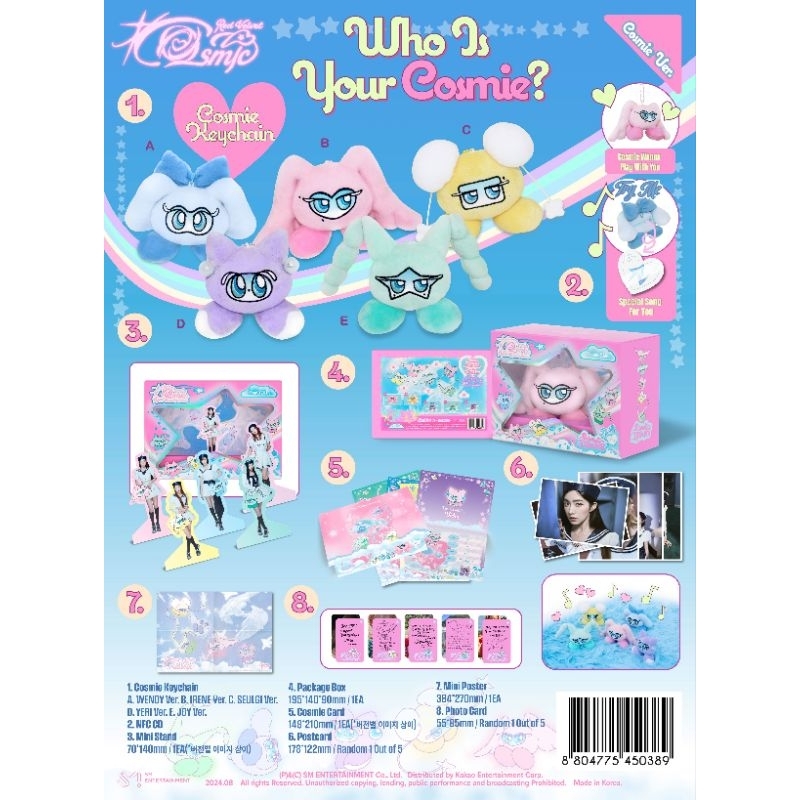 พร้อมส่งในไทย Red Velvet 