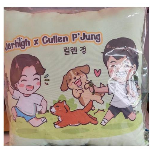 สินค้าพรีเมี่ยมหมอนรูปสุนัข Jerhigh หมอนอิงรูปสุนัข สีเขียว สีชมพู*โปรดอ่านรายละเอียดก่อนสั่งซื้อ