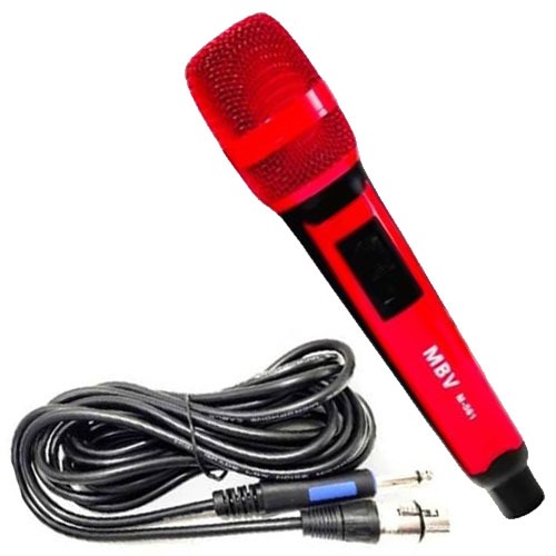 ไมโครโฟน พร้อมสายยาว 5เมตร) ไมค์สาย MBV M-56X ไมค์ร้องเพลง ไมค์ร้องเพลงคาราโอเกะ (ไมค์ร้อง เสียงคมชัด)