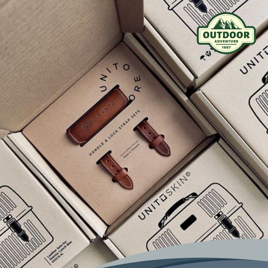 Unito ชุดหนัง Leather Handle & Strap Set สำหรับกล่อง Stanley