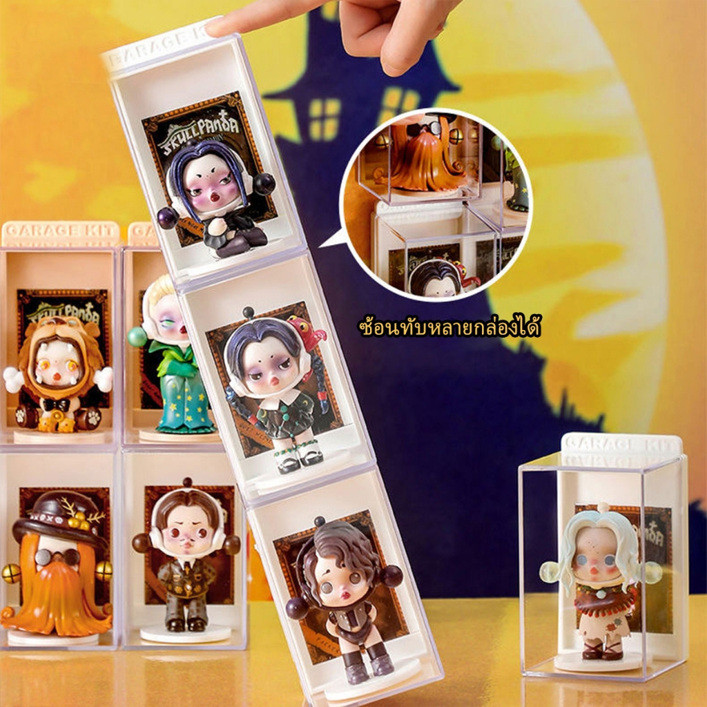 Moon กล่องอะคริลิค เสียบการ์ดได้ 6.7*7.4*11.8cm ชั้นวางโมเดล อคริลิค กล่องใส่โมเดล กล่องอคริลิค Labubu กล่องใส่ตุ๊กตา ราคา ถูกที่สุด ดีลบีเคเค แกลเลอรีภาพที่ 3