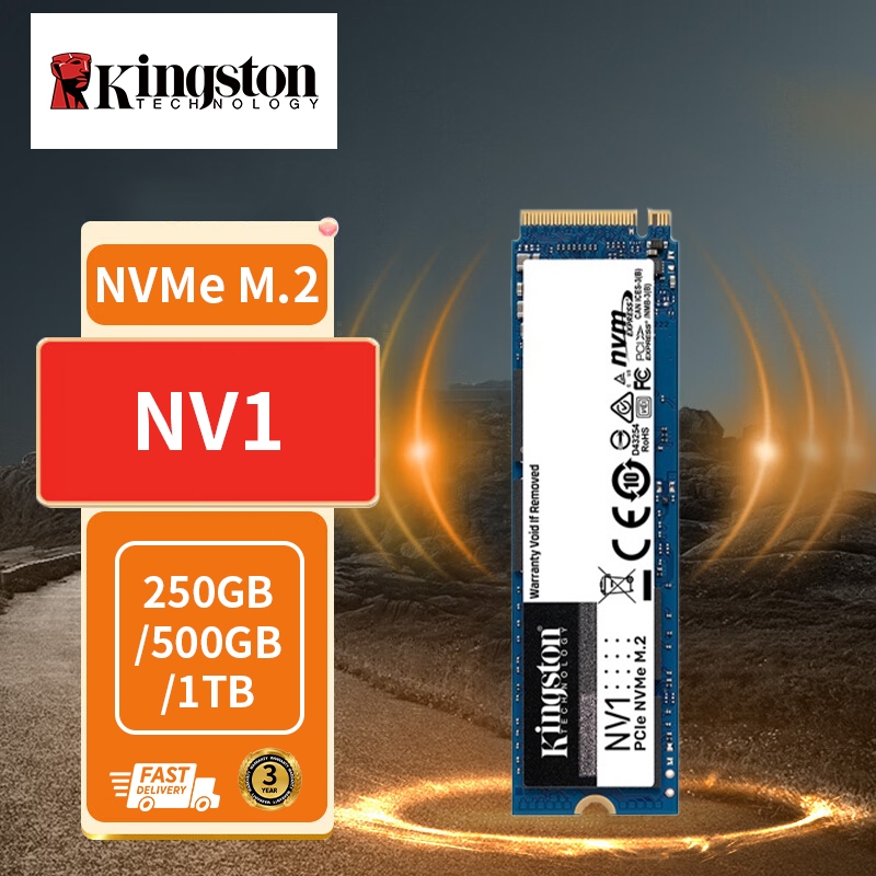 【การจัดส่งที่รวดเร็ว】SSD NV1 NVME PCIEDISCO 250GB/500GB/1TB KINGSTON SSD M.2 Solid State Drive 2280