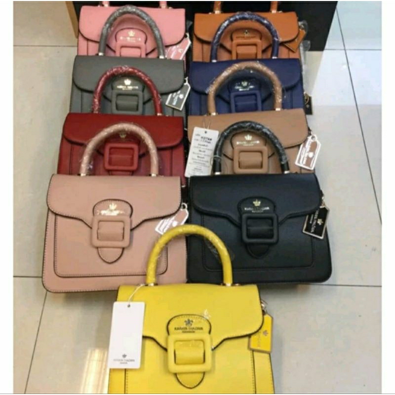 กระเป๋าสะพายสีน้ำตาล KARAYA THAZAVA BANGKOK (มือ 1)