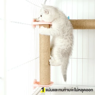 Pawblic 🌈 เสาลับเล็บแมว อะไหล่คอนโดแมว ที่ฝนเล็บแมว เสาลับเล็บติดกรง ทำจากไม้แท้ เกรดพรีเมี่ยม มีขนาด 40 และ 50 ซม.
