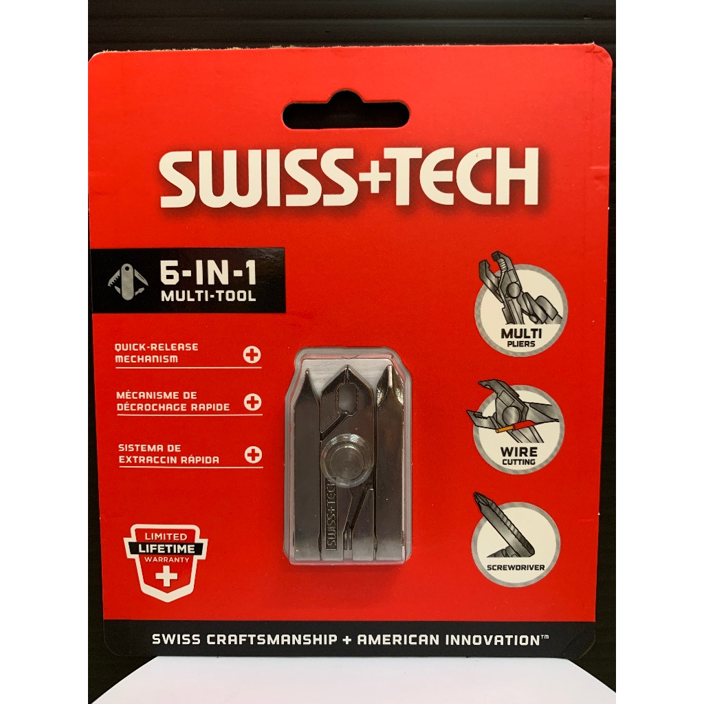 Swiss+Tech ชุดคีม ไขควง อเนกประสงค์  6-In-1 ST50022 EDC Camping